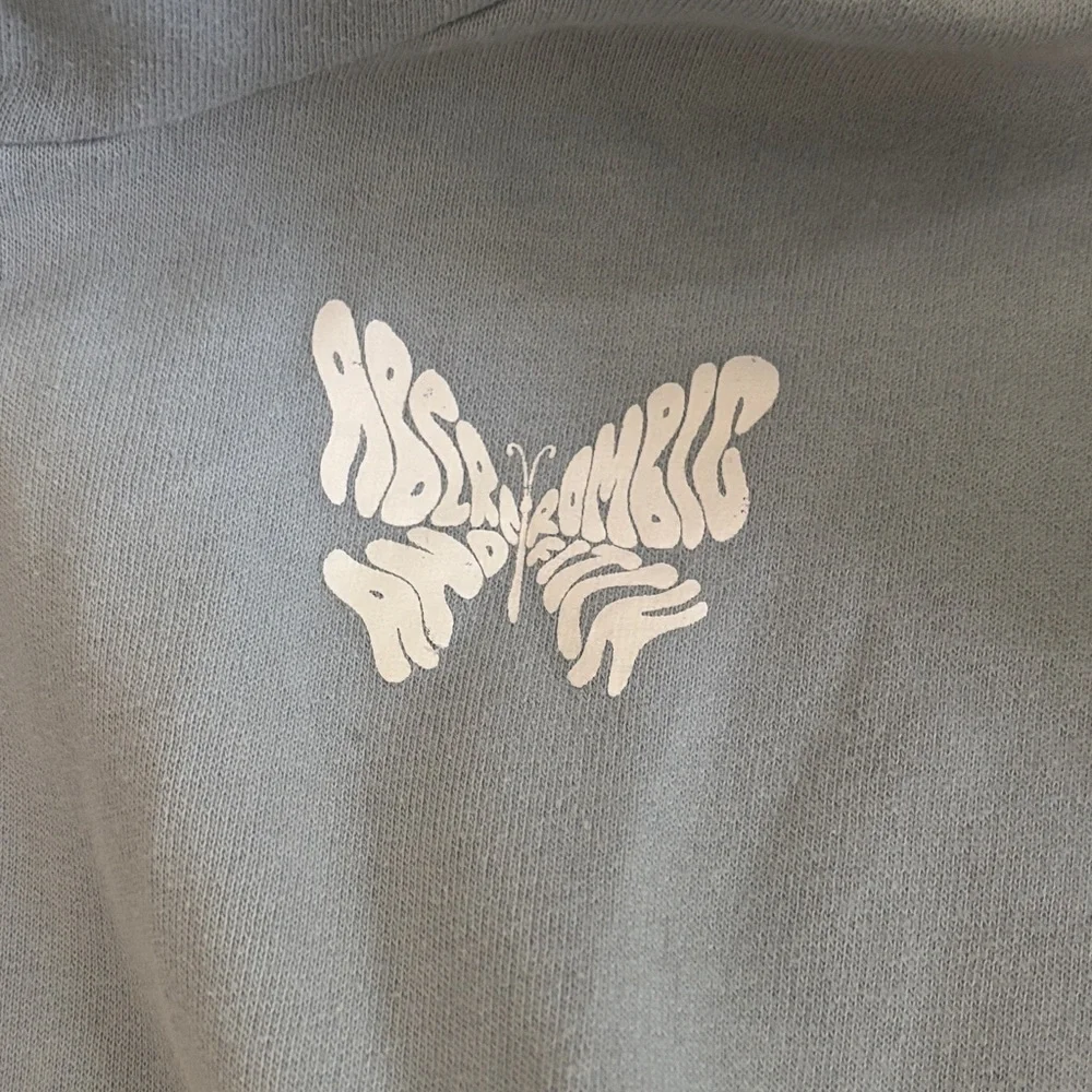 Abercrombie kids Blue Hoodie with Butterfly Design